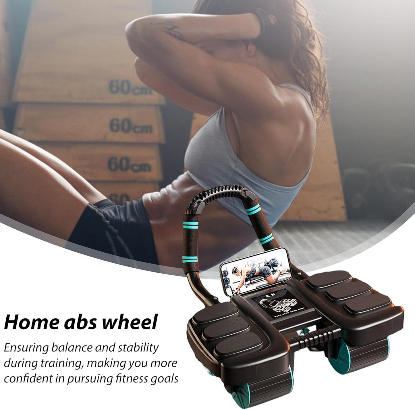Iron Core 4-Wheel Ab Roller