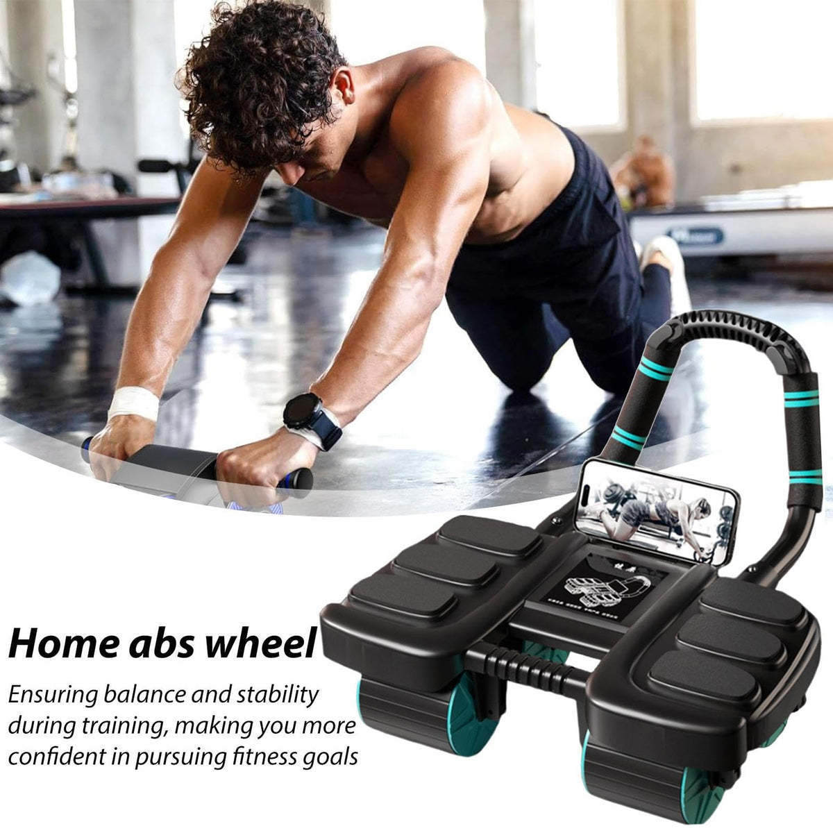 Iron Core 4-Wheel Ab Roller